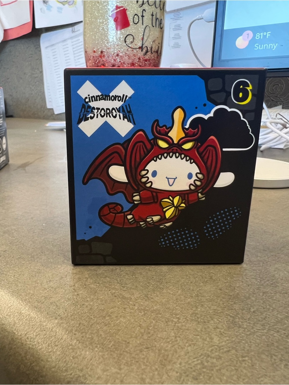McDonald's Red and Blue Cinnamoroll x Destoroyah Collectible figure